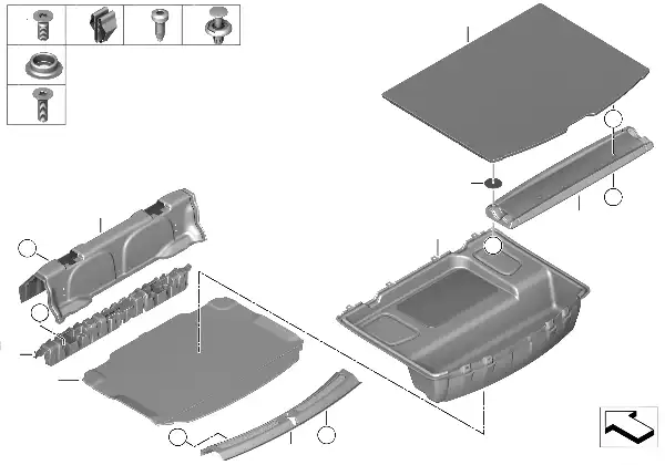 Bekleding bagageruimtebodem