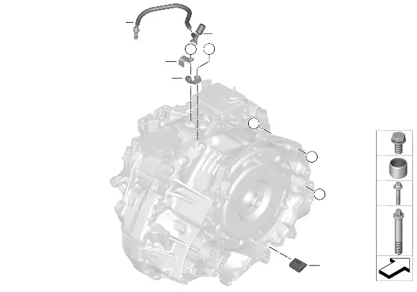 GA8G45AW caja cambios fij./piezas mont.