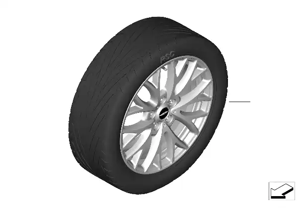 JCW LM Rad Cross Spoke R134 - 19"