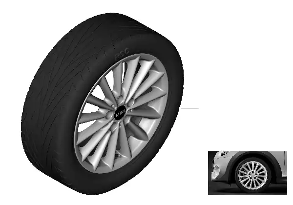 MINI haf.met.al.j.Multi Spoke 505 - 17"