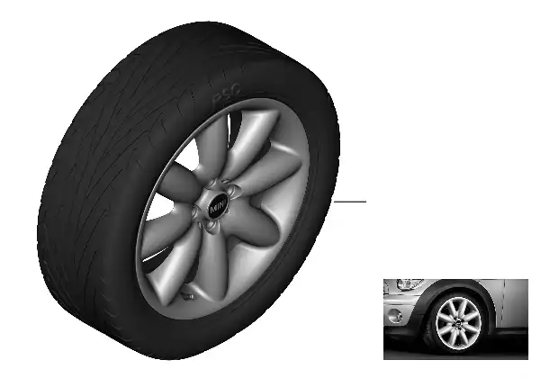MINI 轻金属车轮 S Spoke R85 - 17"