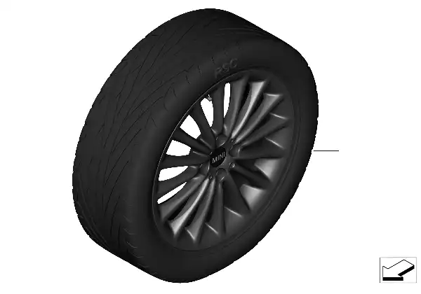 MINI 轻金属车轮 Multi Spoke R108 - 17"