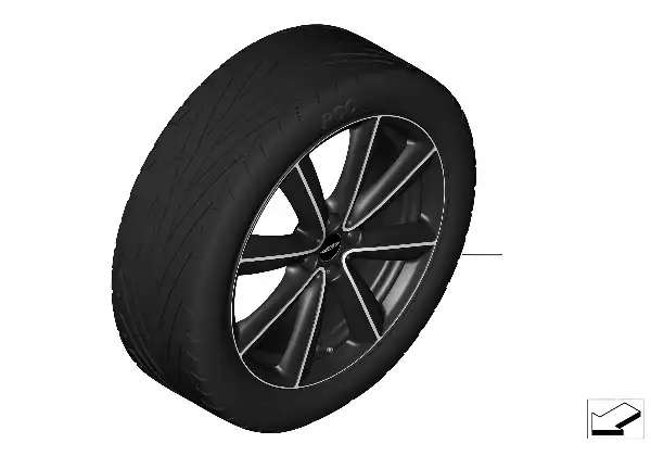 JCW 轻金属车轮 V-Spoke R133 - 18"
