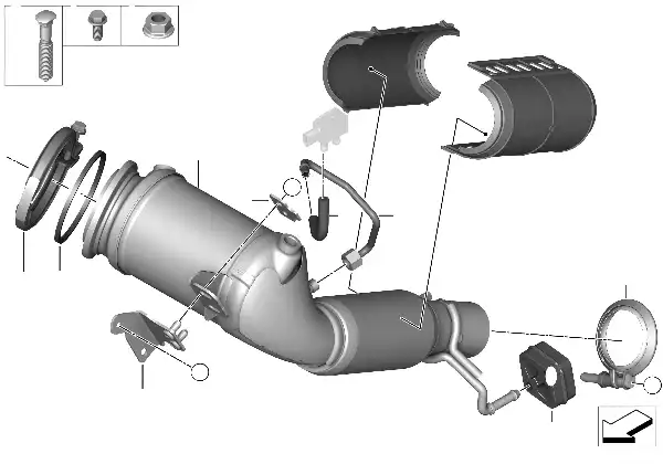 Catalyseur proche du moteur