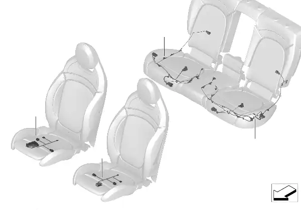 Juego de cables asiento