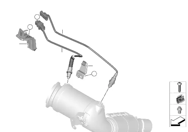 Piezas de montaje de sonda lambda