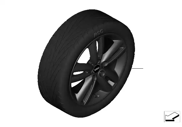 MINI LM Jant Track Spoke 562 - 17''