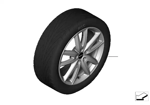 JCW LM Rad Grip Spoke 520 - 18"