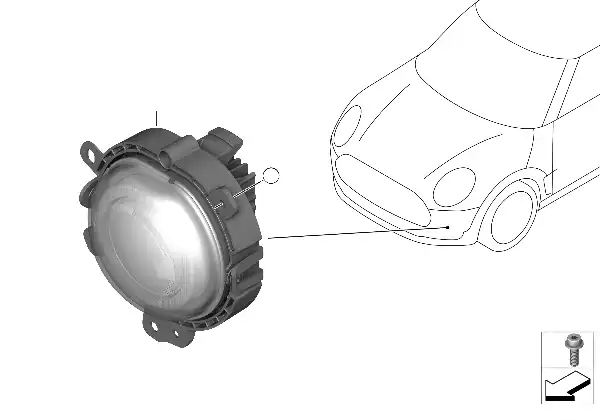 Projecteur de bouclier pare-chocs