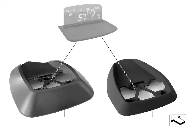 Bağlantı yeri MINI Head-Up Screen