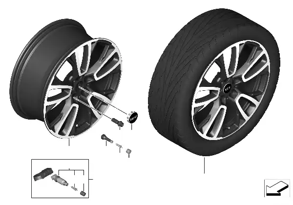MINI LM-velg JCW Circuit Spoke 592 - 19"