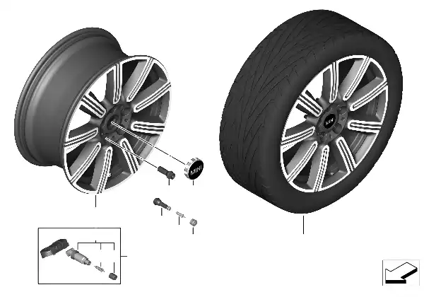 MINI jante AL Multiray Spoke 591 - 18"