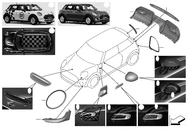 JCW aerodinamik aksesuar parçaları - F5x