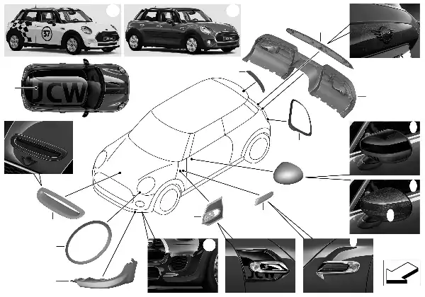 JCW aerod.aksesuar parçası - F5x YENİ