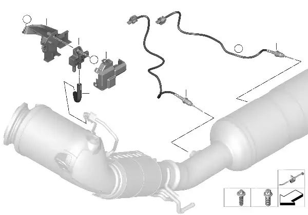 Sensores filtro part.gas./piezas montad.