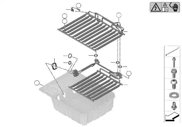 Radiateur accumulateur haute tension
