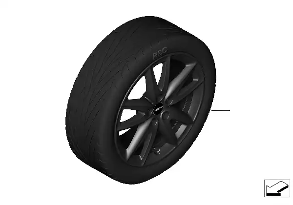 JCW LM Rad Grip Spoke 815 - 18"