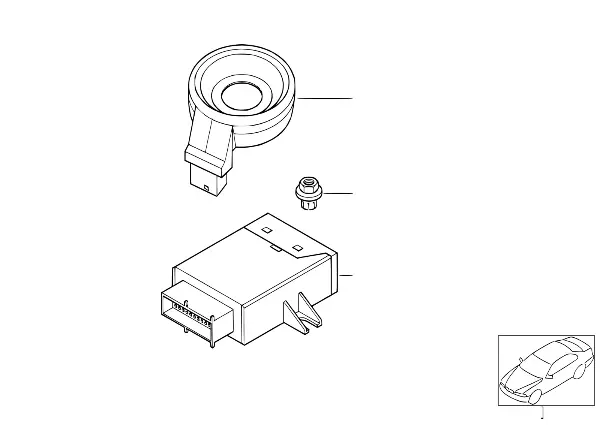 EWS control unit/tr module/support
